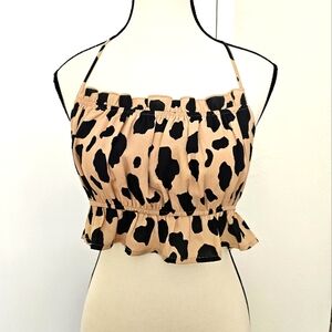 Leopard Print Halter Top